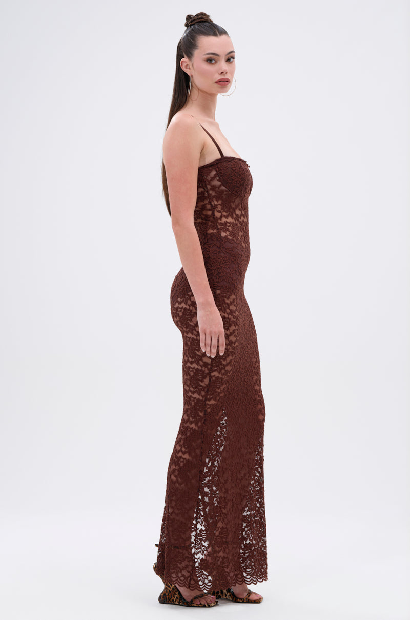 ONE OF A KIND LACE MIDI DRESS
