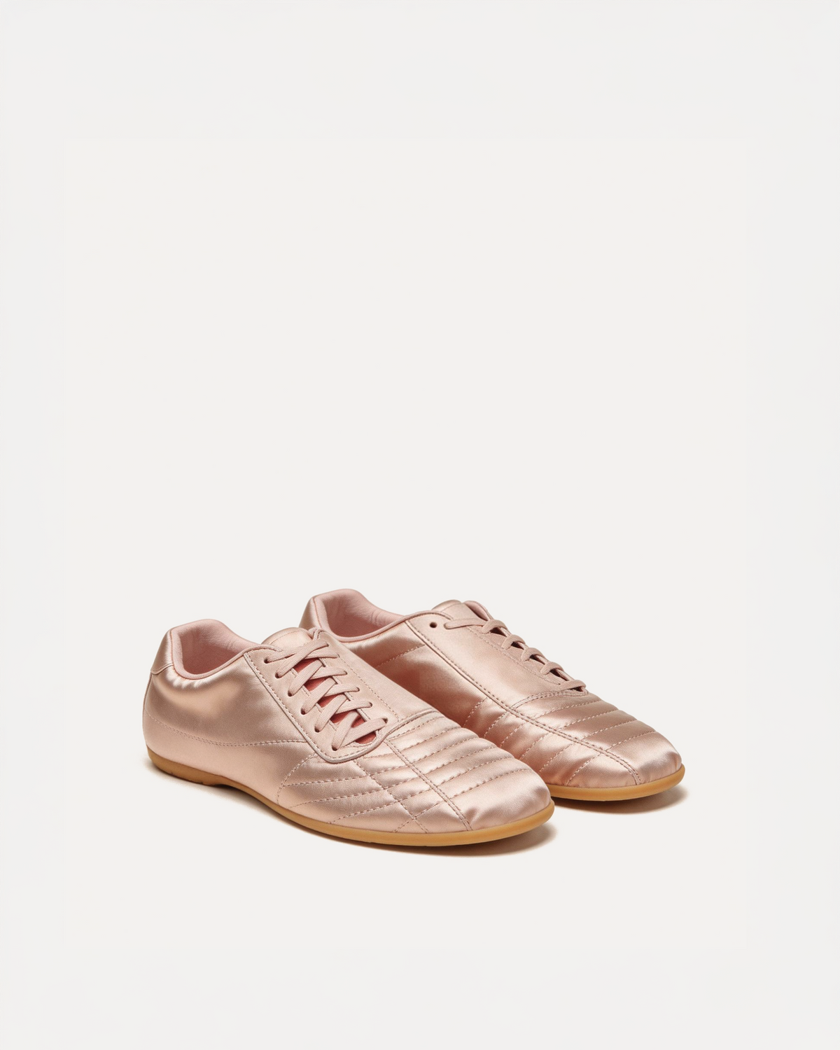 Hazel Quilted Sneakers – Pink