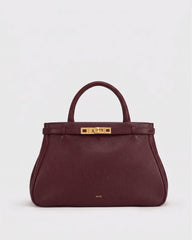 Luna Top Handle Bag - Burgundy