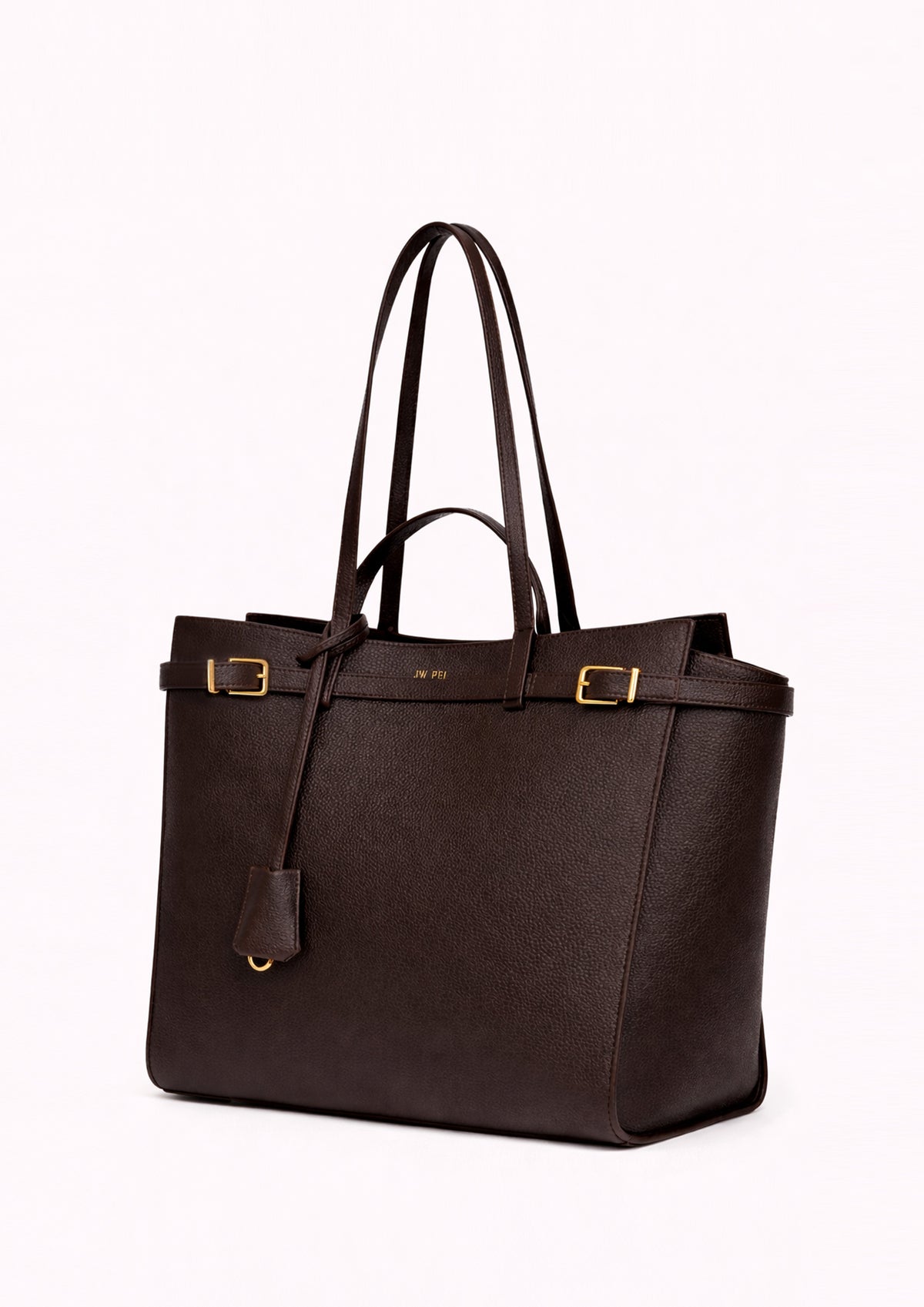 Ava Structured Tote - Brown