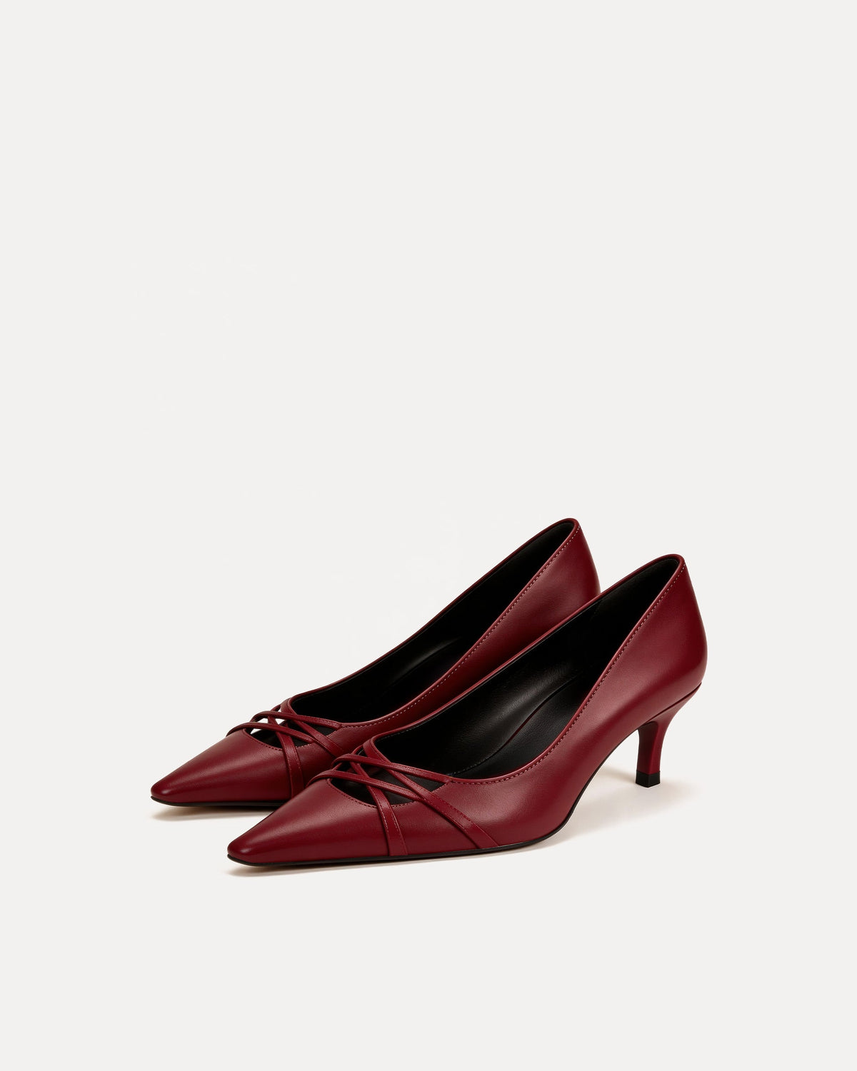 Sierra Crisscross Pumps – Red