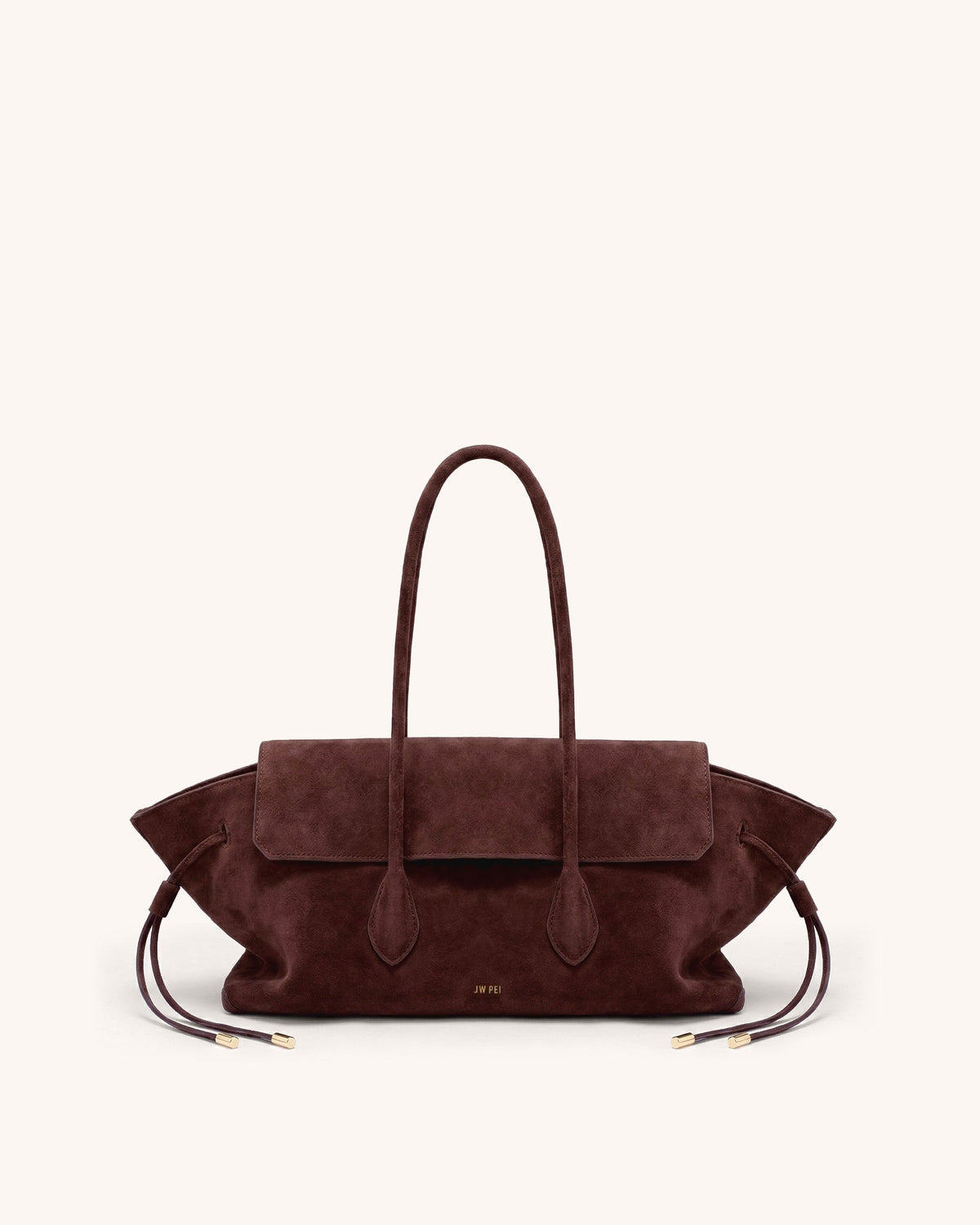 Mya Faux Suede Tote Bag - Brown
