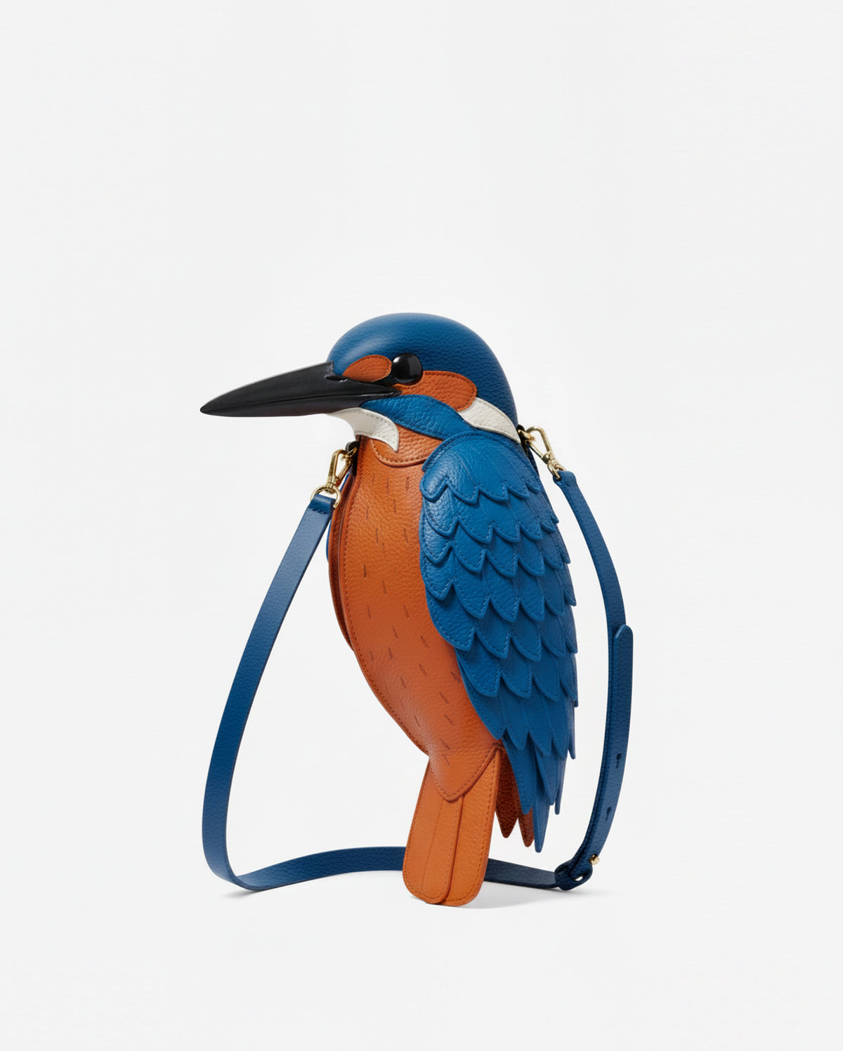 Kingfisher Shaped Crossbody Bag - Blue